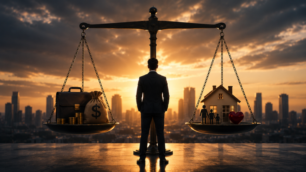 Balance scale weighing salary against benefits, showing why you negotiate a job offer as a whole